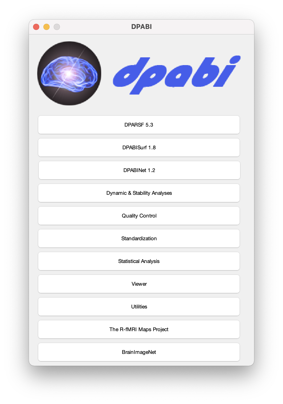 Dpabi A Toolbox For Data Processing Analysis For Brain Imaging The R Fmri Network
